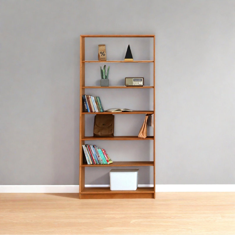 Bibliothèque minimaliste moderne de style européen, Brun