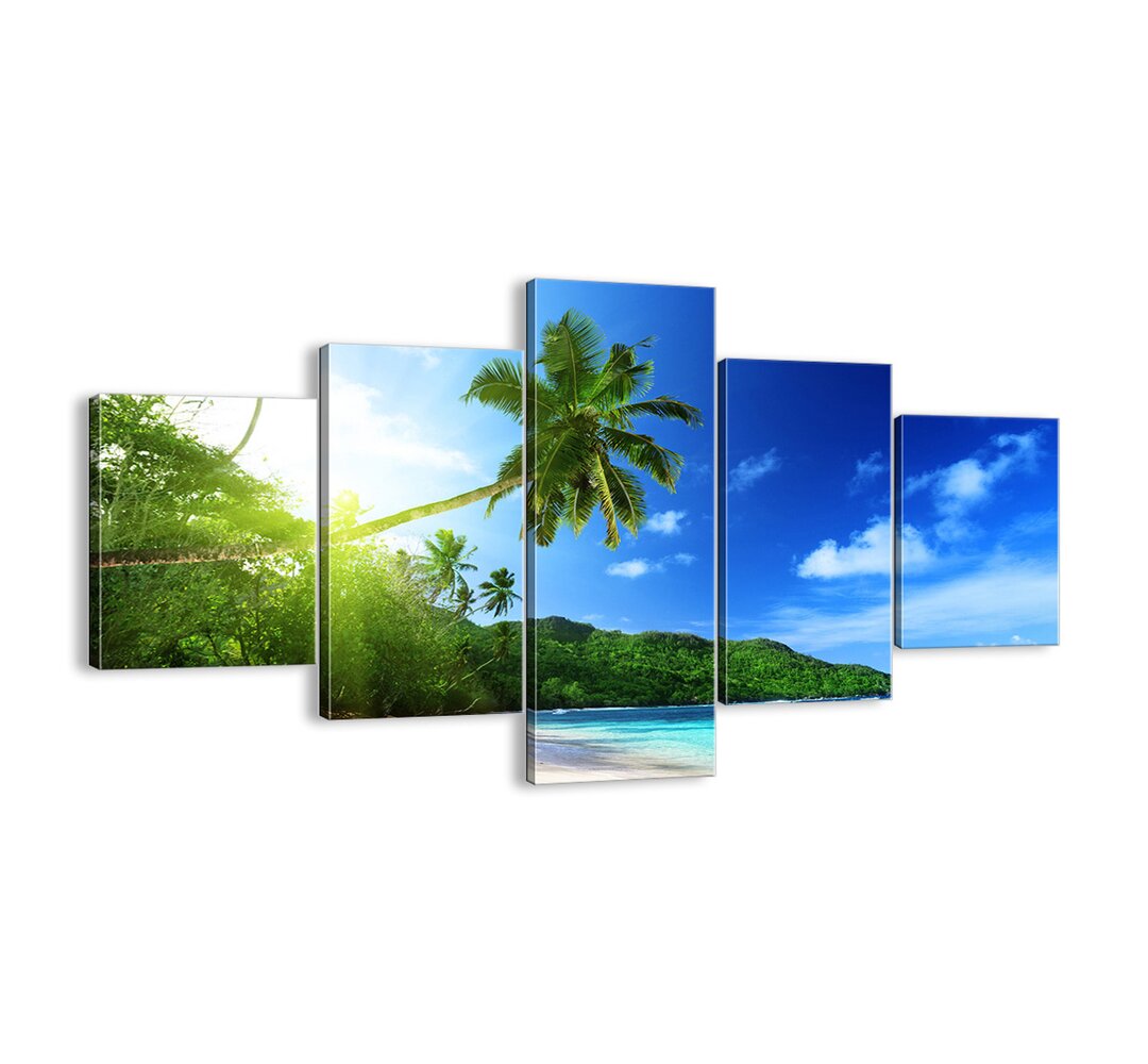 5-tlg. Leinwandbilder-Set - Fotografie â€žA Gentle Touch of the Tropicsâ€�