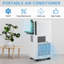 Climatiseur portatif 8 000 BTU avec télécommande pour une pièce jusqu'à 350 pieds carrés Ft., Unité de climatisation 3 en 1 autoportante avec refroidissement, déshumidificateur, fonction de ventilateur, AC compact avec ensemble d'installation pour la maison