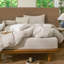 Ensemble de housse de couette en vichy Moomee 100% coton délavé-115836941-115836940