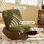 Rocking Chair Corduroy Fabric Upholstered Tall Back Glider Rocker Rocking Accent Chair Comfy Single Sofa Side Chair for Living Room Bedroom Hotel, Bedroom-1540339793