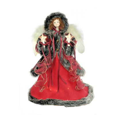 Philomena 14'' Fabric Lighted Tree Topper