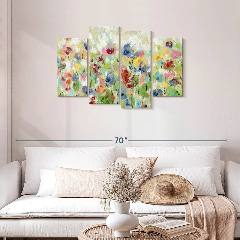 Avery printemps fleurs de prairie II, H 27 po x l 43 po