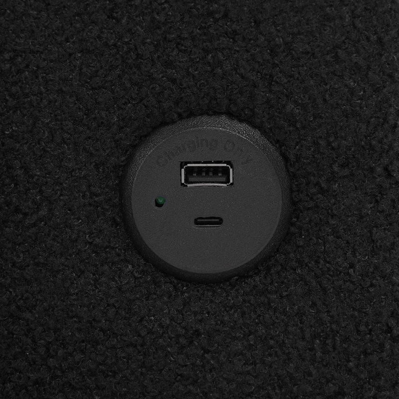 Canapé-lit modulaire moderne en U avec canapé-lit de 107 po avec amplement d'espace de rangement et ports USB pour le salon