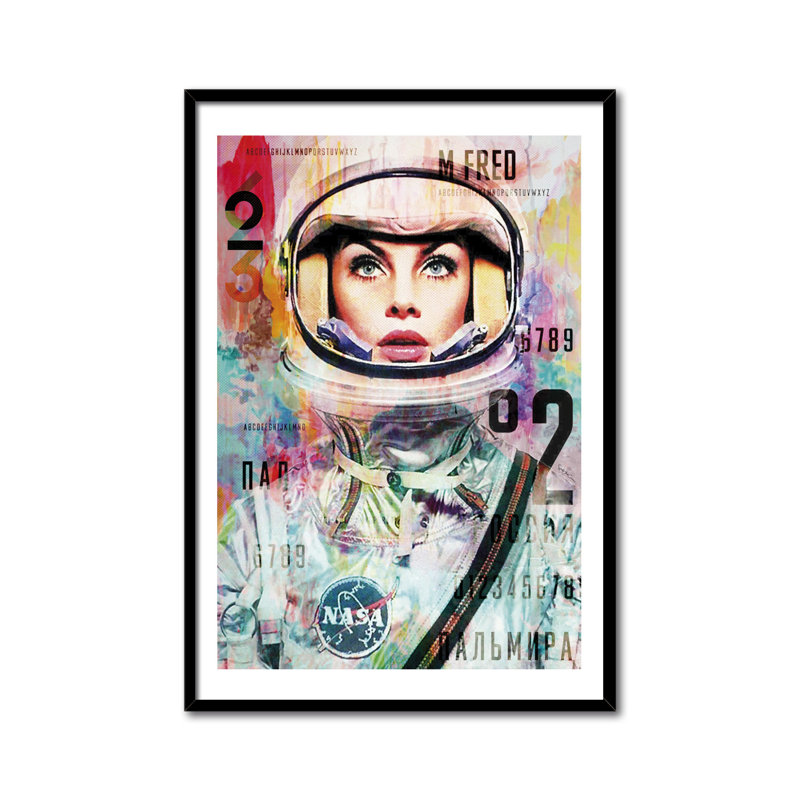 Jean Shrimpton by Maria Pareja - Single Picture Frame Print, 92cm H x 62cm W x 3cm D
