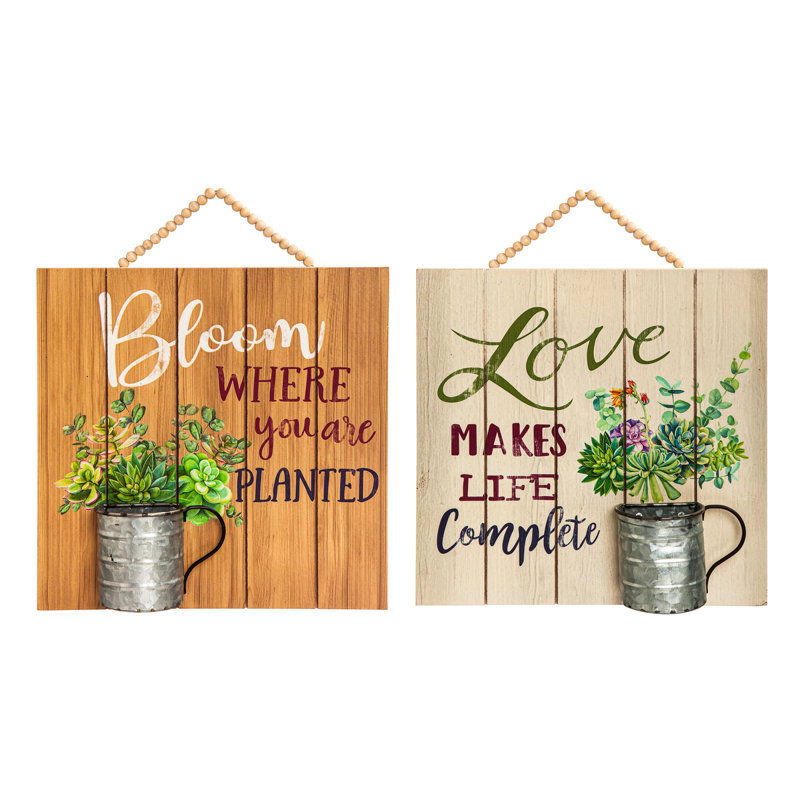 Décoration murale d'inspiration jardin