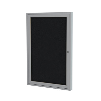 Enclosed Fabric Bulletin Boards Ghent Fabric Enclosed Cabinet Bulletin Board