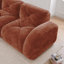 Canapé en forme de U sans os, tissu de velours doux, conception capitonnée, éponge haute densité 32D, aucun assemblage requis, conception ergonomique du bas, conception antidérapante, repose-pieds mobile pour les chambres à coucher, brun rouge-1840142362