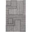 Elsbeth Geometric Hand Tufted Wool/Cotton Area Rug in Ivory/Black-122510004