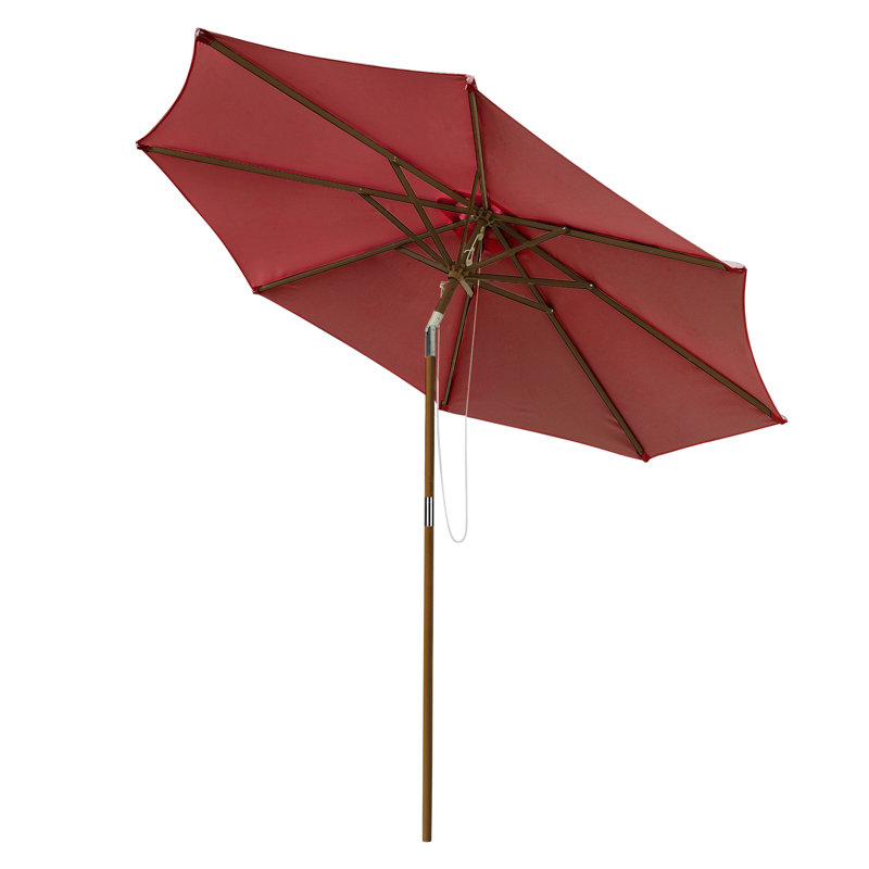 Parasol de marché 9 pi Coleford, Ketchup - rouge