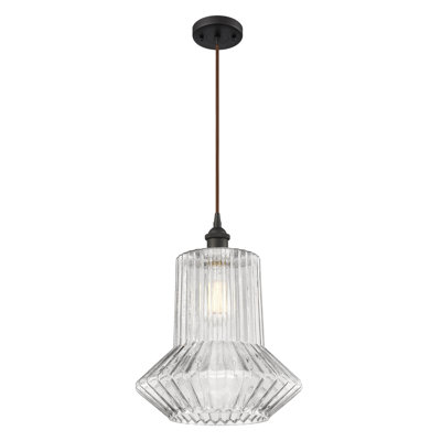 Luminaire suspendu géométrique à 1 lumière Perri