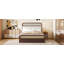 Queen Size Wooden Platform Bed With Trundle And 2 Drawers