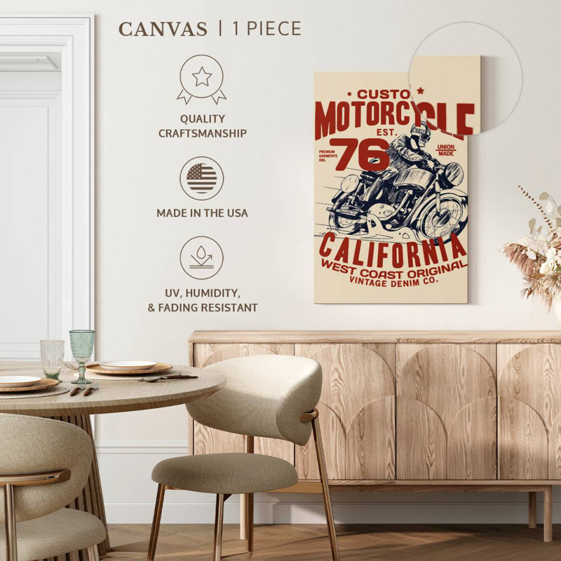 Affiche de moto personnalisée Tergel, H 24 po x l 16 po