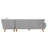 Velvet L-Shaped Sectional Right Hand Facing-87902135