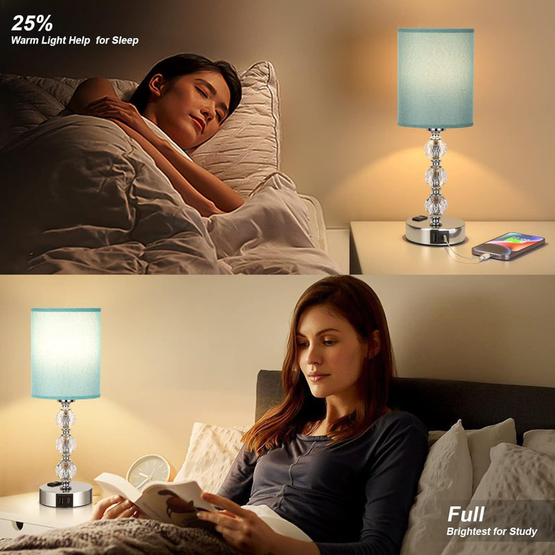 Lampe de table en cristal Green Touch