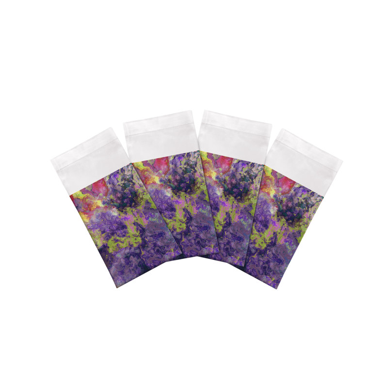 Serviettes de table en satin de coton Impressionism, Joyaux de l'hiver