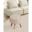 Natural Boucle Handwoven Foot Stool