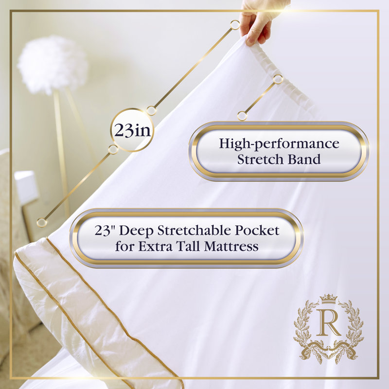 Ensemble de draps Royal Therapie, Grand, Blanc