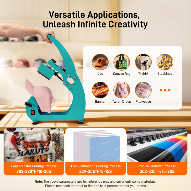 Hat Heat Press Machine, Green