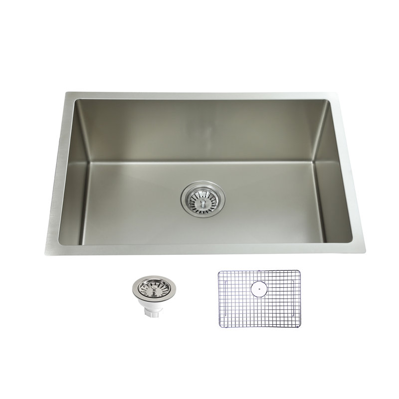 26'' L Single Bowl Stainless Steel Kitchen Sink
