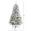 Arbre de Noël enneigé et givré avec lumières DEL fixes / constantes-686973252