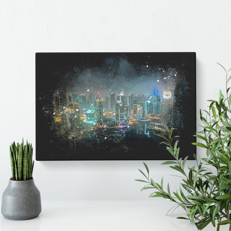 Dubai Skyline Vol.3 - Wrapped Canvas, 35cm H x 50cm W x 3cm D