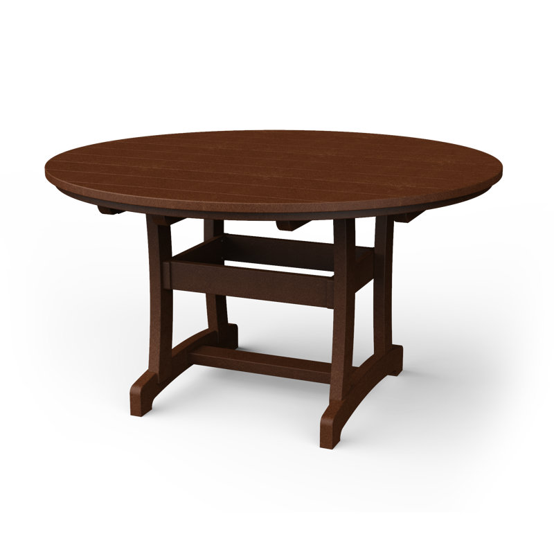Table de salle à manger Stella, Brun Tudor, H 54 po x l 54 po x P 54 po