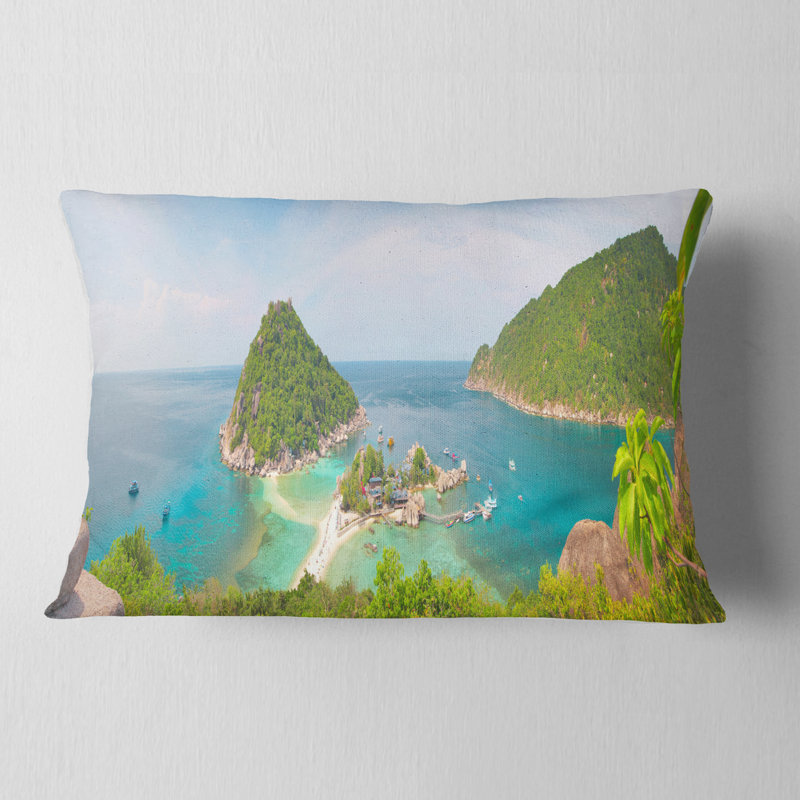 Coussin décoratif paysage paysage d'îles tropicales - Sea & Shore