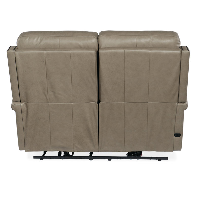 MS Zero Gravity Loveseat with Power Headrest, Shattered Stone Genuine Leather