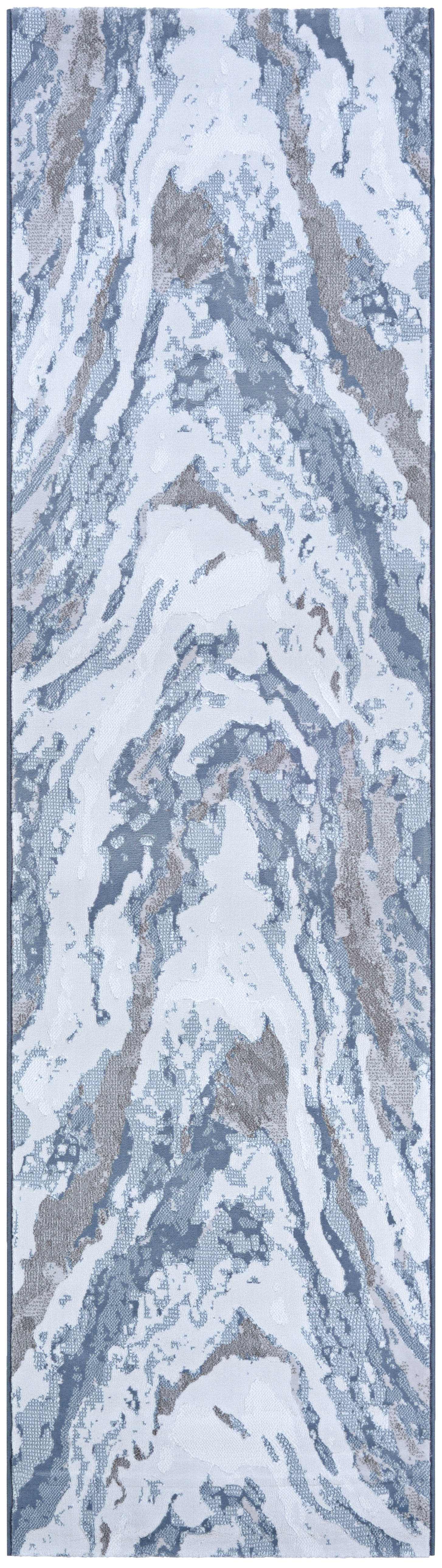 Williston Driggers Abstract Grey Opal Performance Area Rug