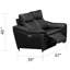 Causeuse # 8565 Klaudie - noir