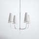 Walling 4 Light Metal Dimmable Chandelier