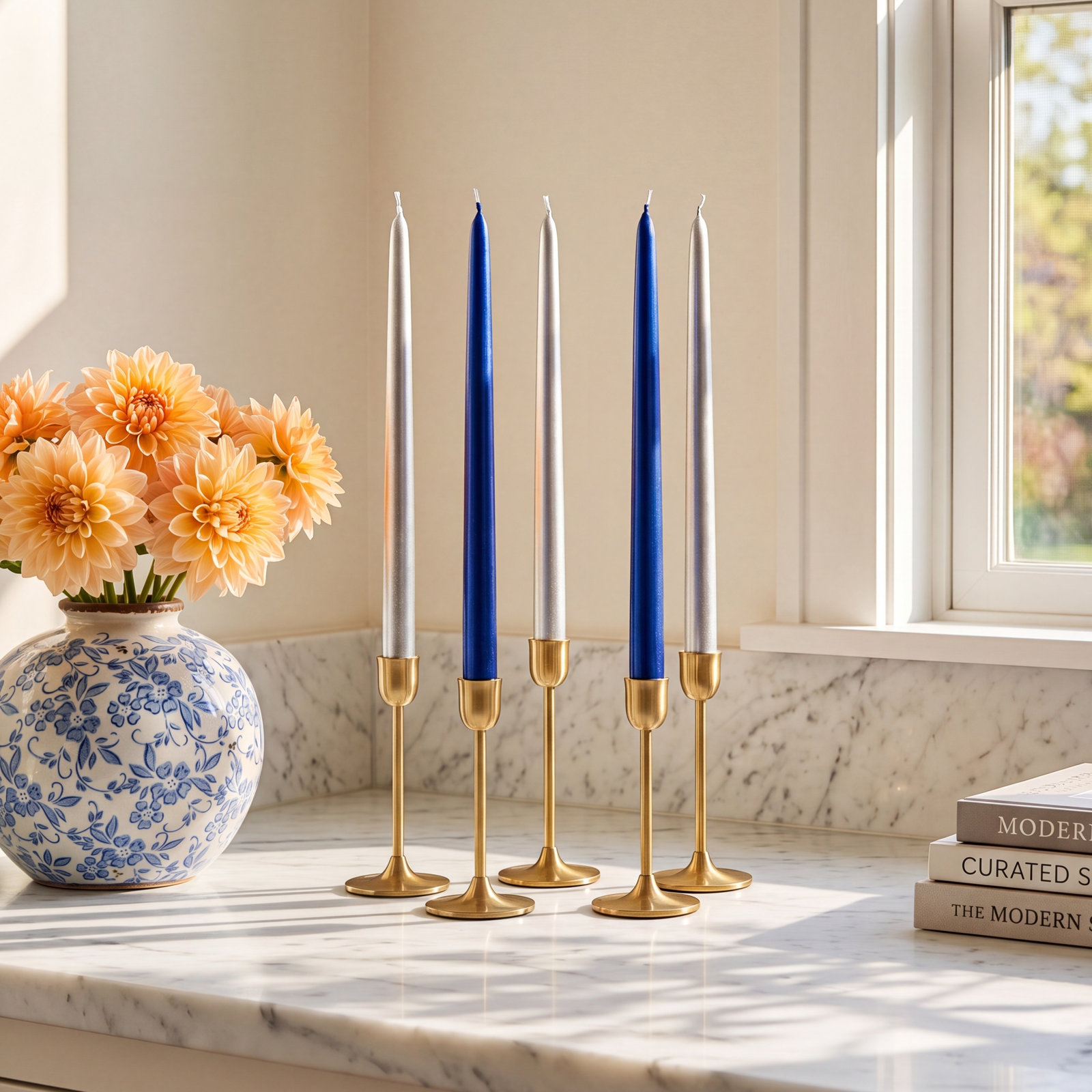 Handmade Hanukkah Candles