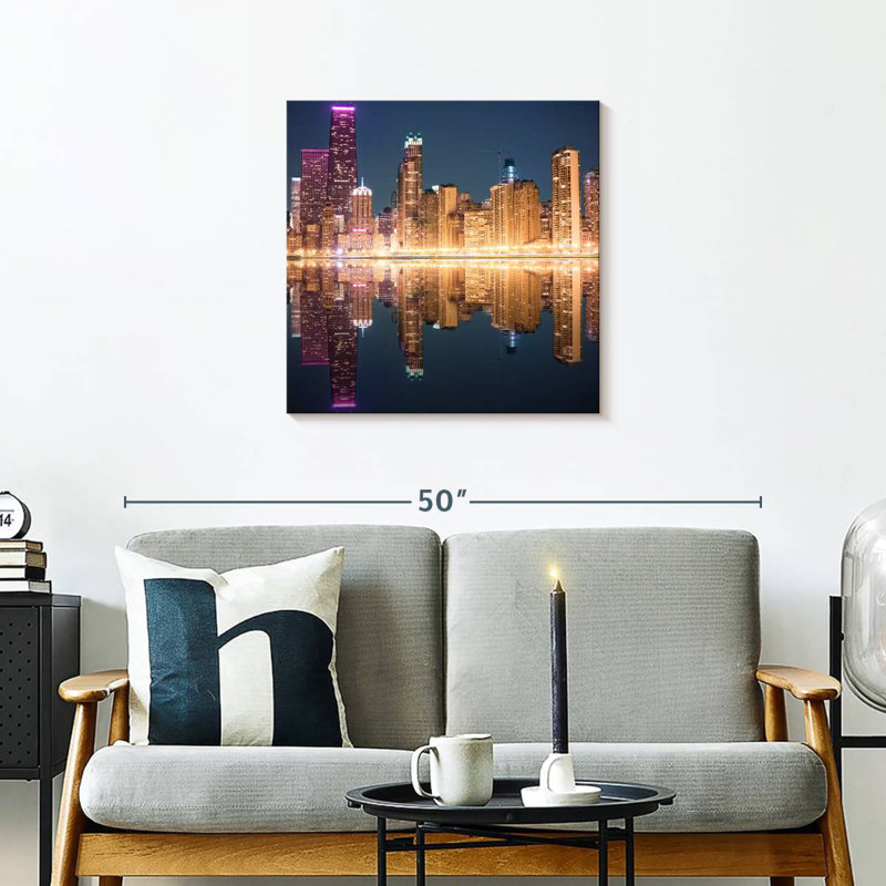 Nicci Chicago Golden Lights, H 24 po x l 24 po