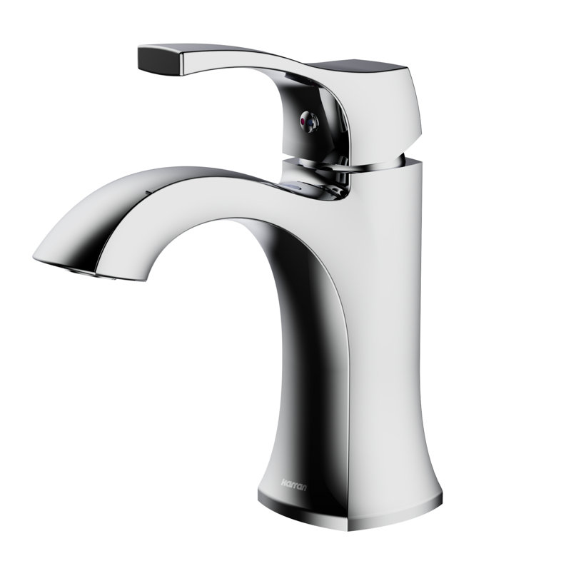 Single-Hole Single-handle Bathroom Faucet with Drain Assembly, Chrome