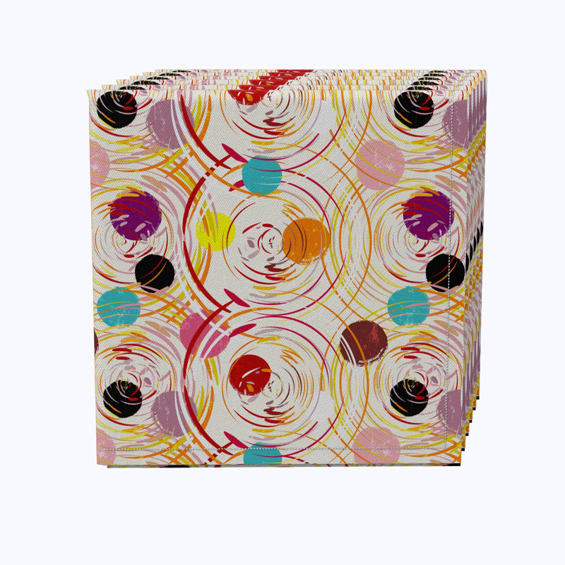 Alyssha 100% Cotton Floral Square Napkin