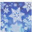 Joyeux Noël et flocons de neige drapeau de jardin bleu et blanc-122845763