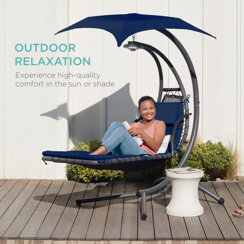 Chaise longue d'extérieur Rodjanae, Bleu marine