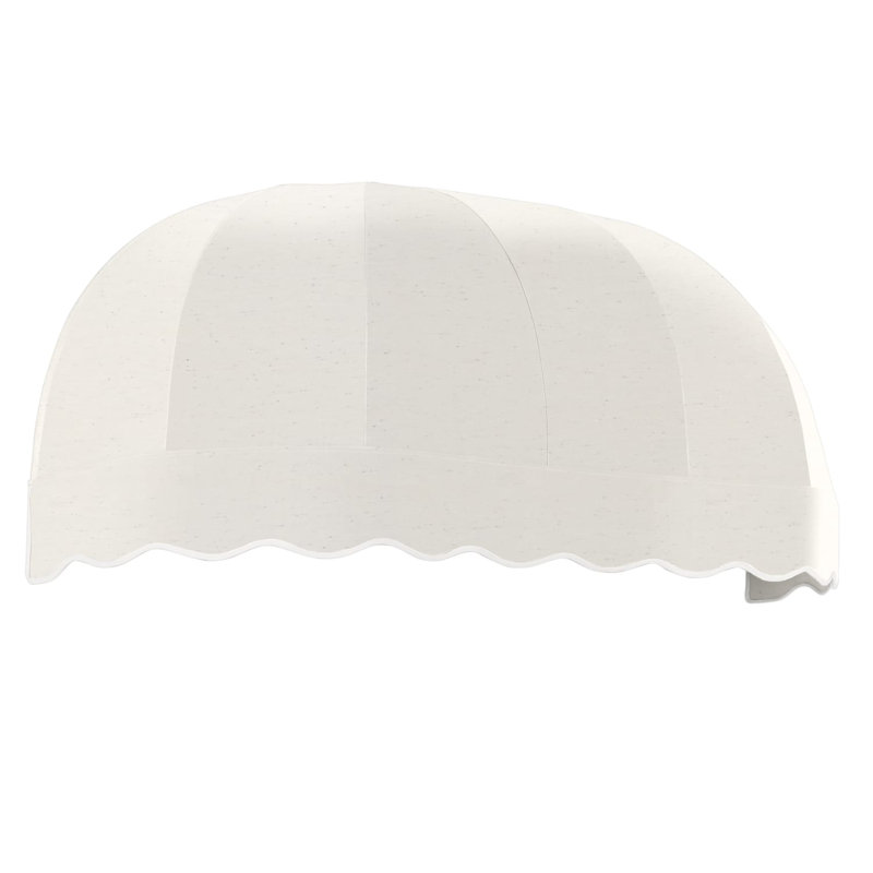 Awntech Chicago Acrylic Fabric Fixed Awning, 33.25" H x 64.5" W x 26.25" D, Oatmeal Tweed
