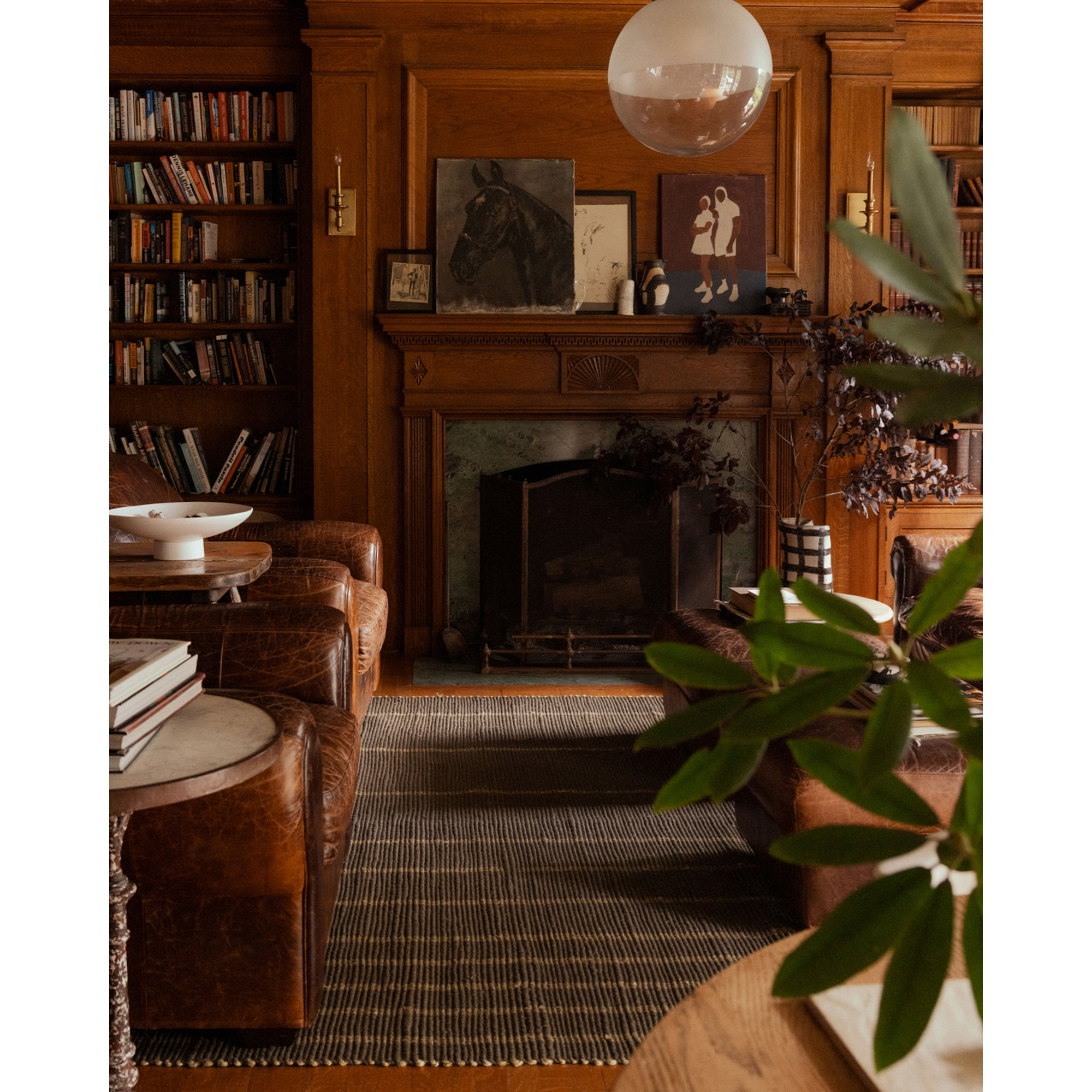 Leanne Ford x Loloi Weatherstaff Espresso / Natural Area Rug, Runner 2'6" x 9'9"