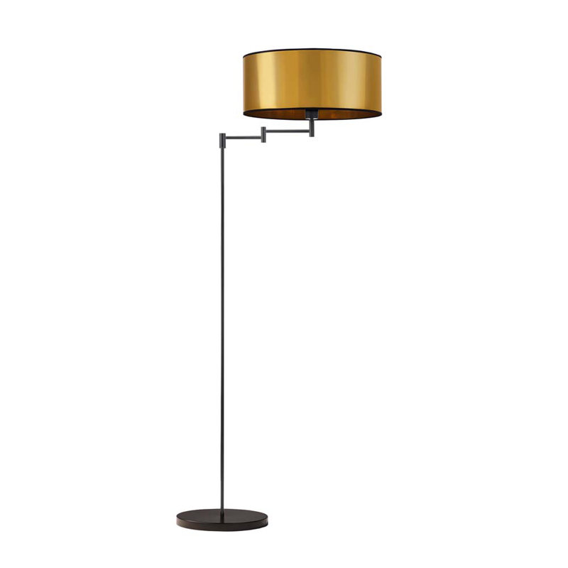 155cm Swing Arm Floor Lamp, Gold