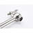 Brushed Nickel Kitchen Pot Filler Faucet, Wall Mount With Folding Arm, Double Handles For Effortless Water Control, Material Mounted Faucet In Nickel, 360 Rotation And Folding, Precise Release,-712612008