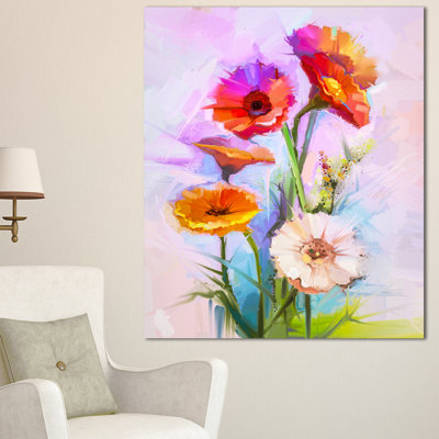 " Bouquet Of Red White Flowers "