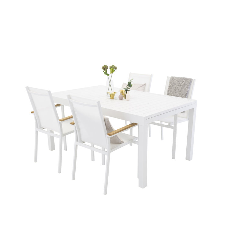 Deandre Stacking Patio Dining Armchair with Cushion