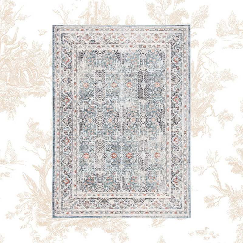 Tapis oriental gris Avelien John, Rectangle 5 pi 3 po x 7 pi 7 po