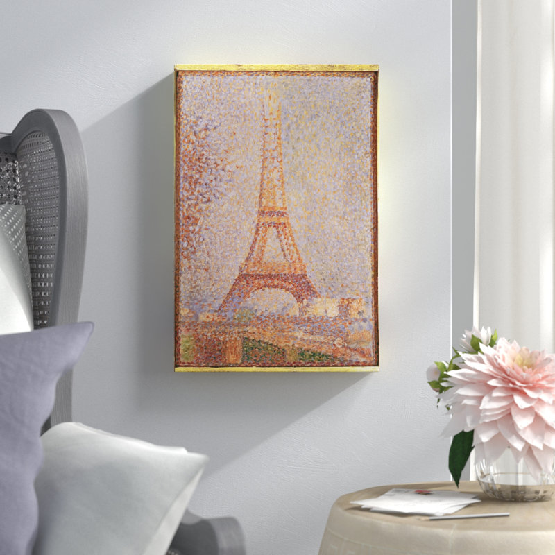 The Eiffel Tower Painting Print on Wrapped Canvas, 18" H x 12" W