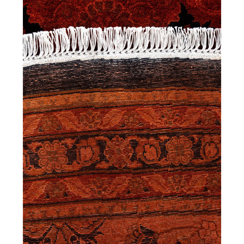 Overdyed One-of-a-Kind 12' 1" X 12' 1" Hand Knotted Area Rug