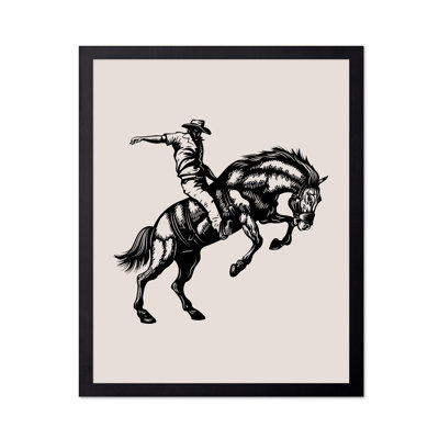 Cheval de cowboy beige