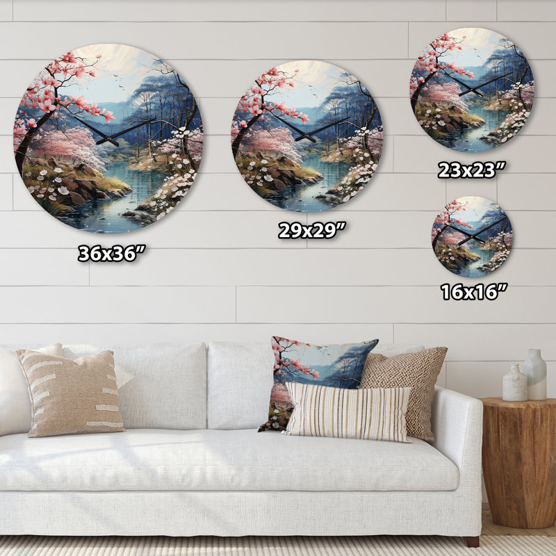 Asian Art Eastern Elegance IV - Horloge murale asiatique, Moyenne