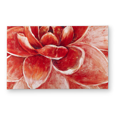 Red Chrysanthemum Door Mat | Contemporary Indoor Outdoor Decor